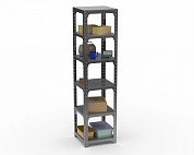Стеллаж Metalex Kit Comfort 2200х600х600 6-ть полок (Серый)