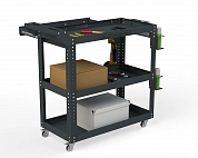 Тележка инструментальная Metalex Тип 1А 900х450х800 3 полки (серый)