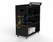 Тележка инструментальная Metalex Тип 3 800х450х950 4 полки (черный)