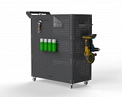 Тележка инструментальная Metalex Тип 3 700х450х950 4 полки (серый)
