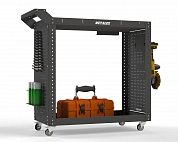 Тележка инструментальная Metalex Тип 2 900х400х800 2-е полки (серый)