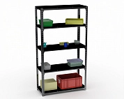 Стеллаж Metalex Kit Comfort 2400х1300х600 5-ть полок (чёрный)
