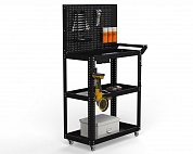Тележка инструментальная Metalex Тип 4 700х400х950 3 полки (черный)