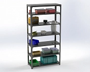 Стеллаж Metalex Kit Comfort 2400х800х400 7-мь полок (серый)