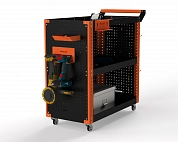 Тележка инструментальная Metalex Тип 3 700х350х800 3 полки (оранжево-черный)