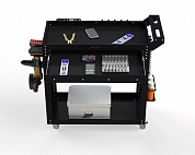 Тележка инструментальная Metalex Тип 2А 700х400х800 2-е полки (черный)