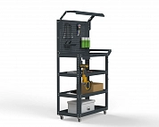 Тележка инструментальная Metalex Тип 5 700х400х950 4 полки (серый)