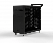 Тележка инструментальная Metalex Тип 3 900х400х800 2-е полки (черный)