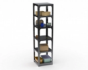 Стеллаж Metalex Kit Comfort 2000х400х400 6-ть полок (чёрный)