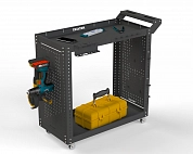 Тележка инструментальная Metalex Тип 2 800х350х800 2-е полки (серый)