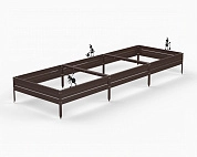 Грядки Metalex серия KitGarden 3000х1000х200 Коричневый