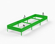 Грядка Metalex серия KitGarden 3000х1000х200 Зеленый