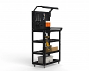 Тележка инструментальная Metalex Тип 5 700х400х950 4 полки (черный)
