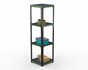 Стеллаж Metalex Kit Comfort 1800х500х500 4-е полки (Серо-зеленый)