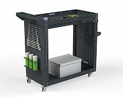 Тележка инструментальная Metalex Тип 2А 900х450х800 2-е полки (серый)