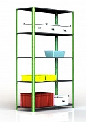 Стеллаж Metalex AIR 2200х1600х400 (5 полок) 