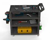 Тележка инструментальная Metalex Тип 2 800х400х950 4 полки (серый)
