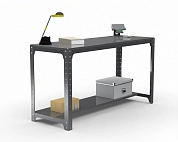 Стол металлический Metalex серия KIT 750х1500х600 (одна полка) (серый)