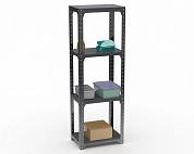 Стеллаж Metalex Kit Comfort 2000х400х600 4-е полки (Серый)
