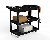Тележка инструментальная Metalex Тип 1А 900х450х800 3 полки (черный)