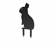 Фигурка садовая металлическая Зайка Модель 2 Черный