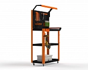 Тележка инструментальная Metalex Тип 5 800х450х950 3 полки (оранжево-черный)