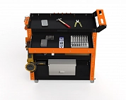 Тележка инструментальная Metalex Тип 1А 700х450х800 3 полки (оранжево-черный)