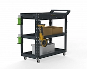 Тележка инструментальная Metalex Тип 1А 700х350х800 3 полки (серый)