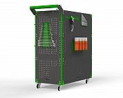 Тележка инструментальная Metalex Тип 3 900х400х950 4 полки (серо-зеленый)