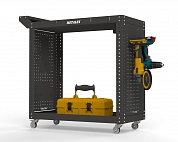 Тележка инструментальная Metalex Тип 2 800х400х800 2-е полки (серый)