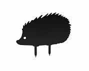 Фигурка садовая металлическая Ёжик Модель 1 Черный 