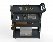 Тележка инструментальная Metalex Тип 1А 900х450х950 3 полки (серый)
