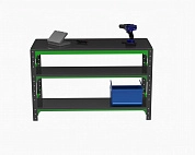 Стол металлический Metalex серия KIT 750х1300х500 (две полки)