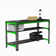 Стол металлический Metalex 750х1500х600 (две полки)
