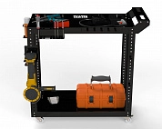 Тележка инструментальная Metalex Тип 1 700х450х800 2-е полки (черный)