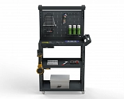 Тележка инструментальная Metalex Тип 5 800х400х950 3 полки (серый)