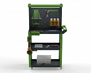 Тележка инструментальная Metalex Тип 5 900х450х950 3 полки (серо-зеленый)