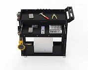 Тележка инструментальная Metalex Тип 1А 700х450х800 2-е полки (черный)