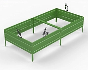 Грядки Metalex серия KitGarden 2000х1000х300 Зеленый