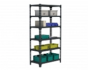 Стеллаж Metalex MID 2200х1000х600 6 полок (серый)