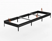 Грядки Metalex серия KitGarden 3000х1000х150 Черный