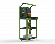 Тележка инструментальная Metalex Тип 5 700х400х950 3 полки (серо-зеленый)
