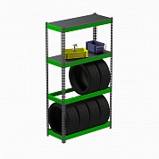 Стеллаж Metalex серия TIRES 2200х1600х600 (две полки)