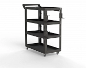 Тележка инструментальная Metalex Тип 1 800х450х950 4 полки (серый)