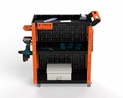 Тележка инструментальная Metalex Тип 3 900х400х950 3 полки (оранжево-черный)