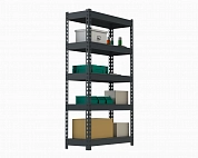 Стеллаж Metalex HARD 2000х1200х500 5 полок (серый)