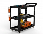 Тележка инструментальная Metalex Тип 1 700х400х950 3 полки (черный)