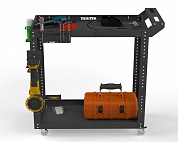 Тележка инструментальная Metalex Тип 1 900х400х800 2-е полки (серый)