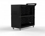 Тележка инструментальная Metalex Тип 3 700х450х800 3 полки (черный)