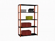 Стеллаж Metalex AIR 1800х1400х300 (5 полок) оранжево-чёрный